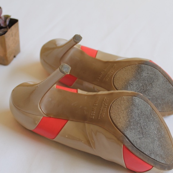 NINE WEST PEEP TOE HEELS - Picture 5 of 6